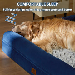 WNPETHOME XXL – rebords rembourrés doux entourant le couchage pour un confort enveloppant.