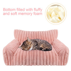 Housse amovible lavable Wn's Day pour canapé chat rose.