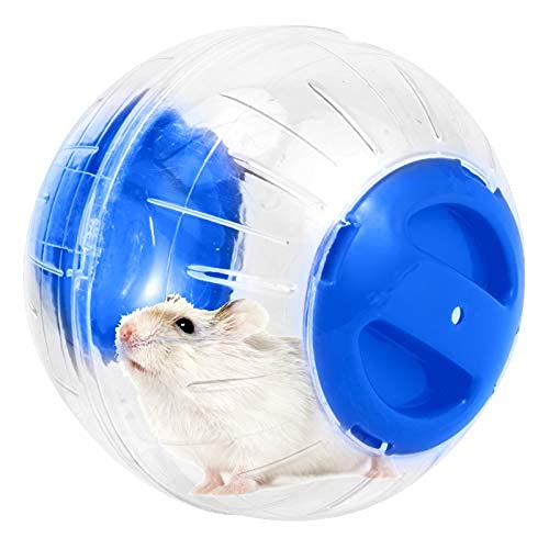 Ballon cristal WNZQK bleu pour hamster, observation facilitée des mouvements.