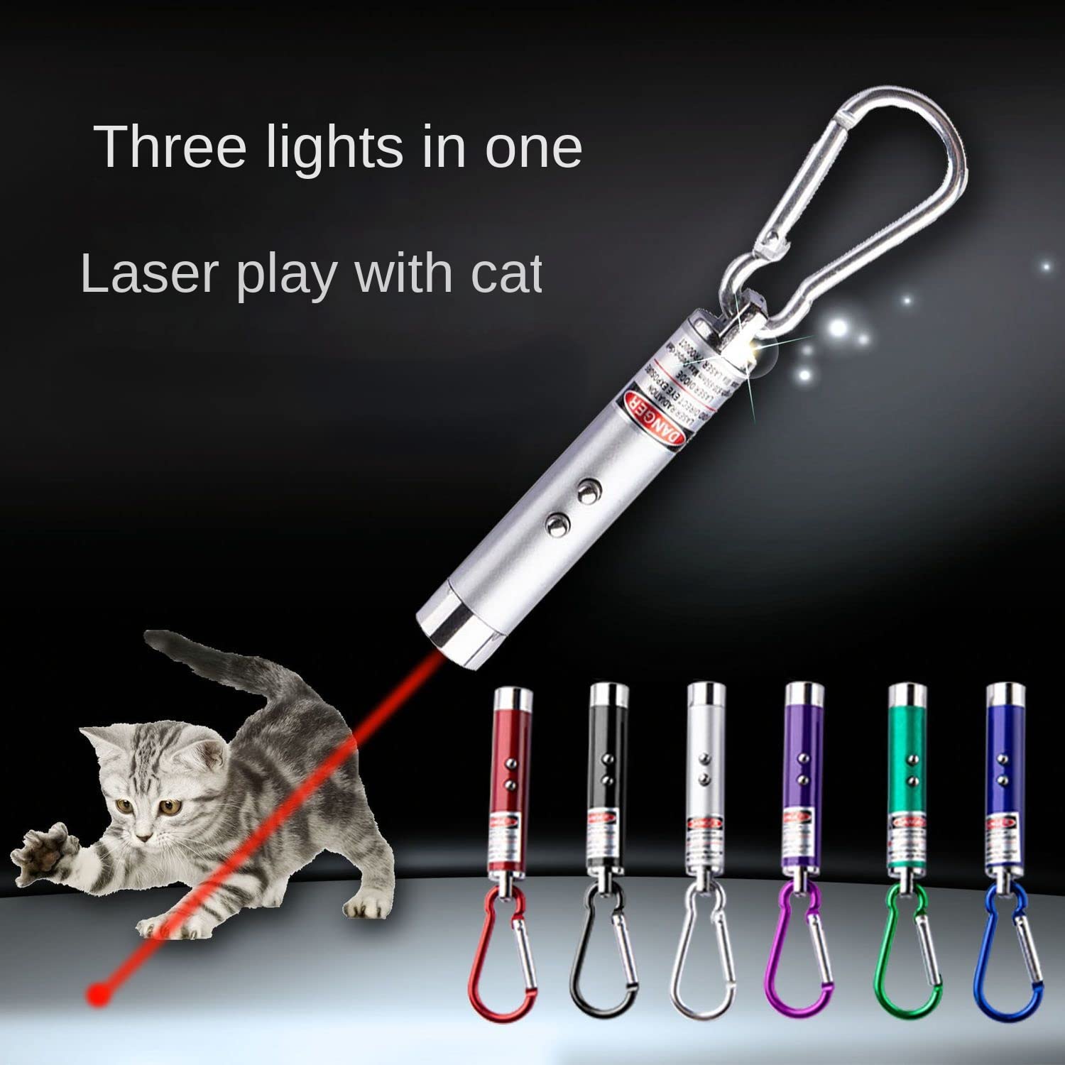 Pointeur laser WNZQK chat bleu, exercice et amusement.
