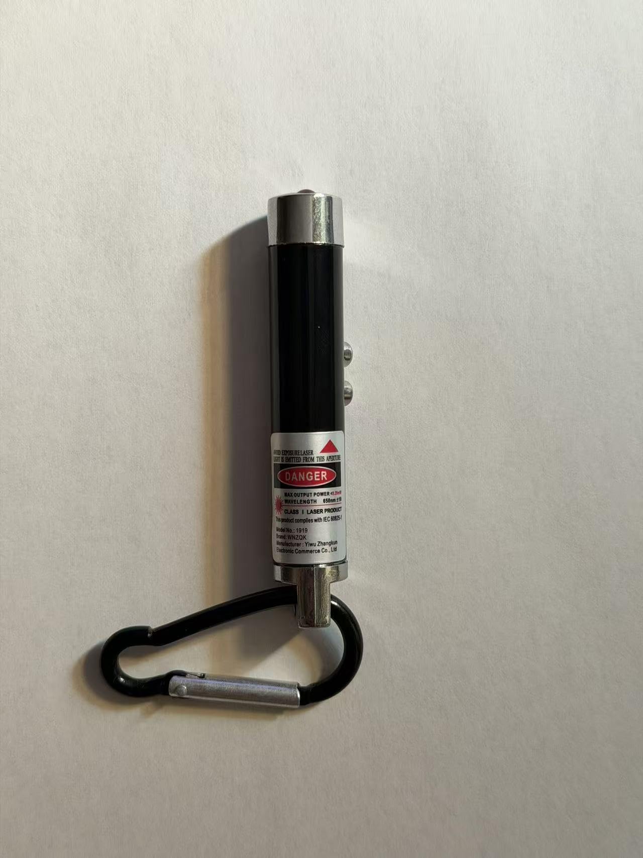 Pointeur laser WNZQK porte-clefs mini, portable et pratique.