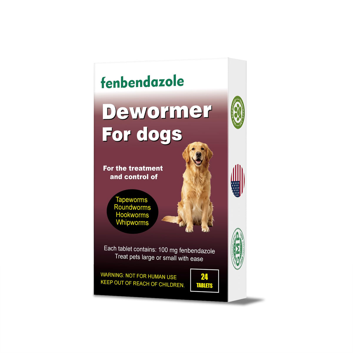 Woaitme vermifuge chiens – flacon et comprimés pour le traitement des vers intestinaux.