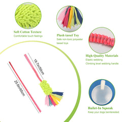 Jouet wodoca chenille-corde – durable, idéal pour la mastication et le plaisir.