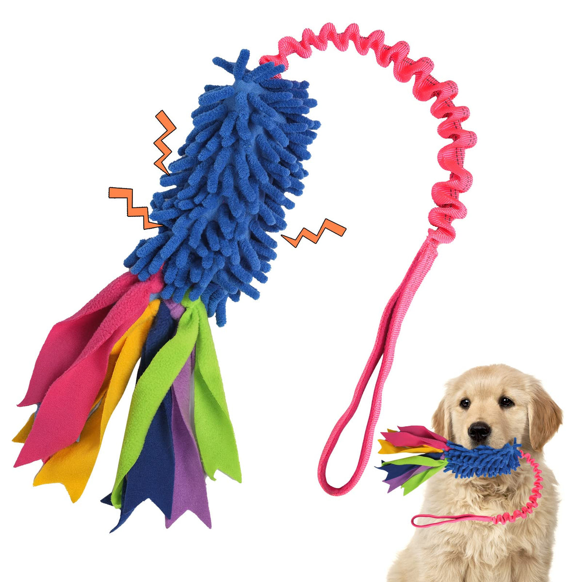 Jouet wodoca en chenille, durable pour sessions de tirage.