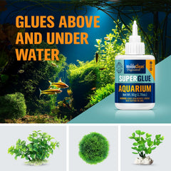 WoldoClean Colle Aquarium 50 g, fixation mousse sur bois ou pierre.