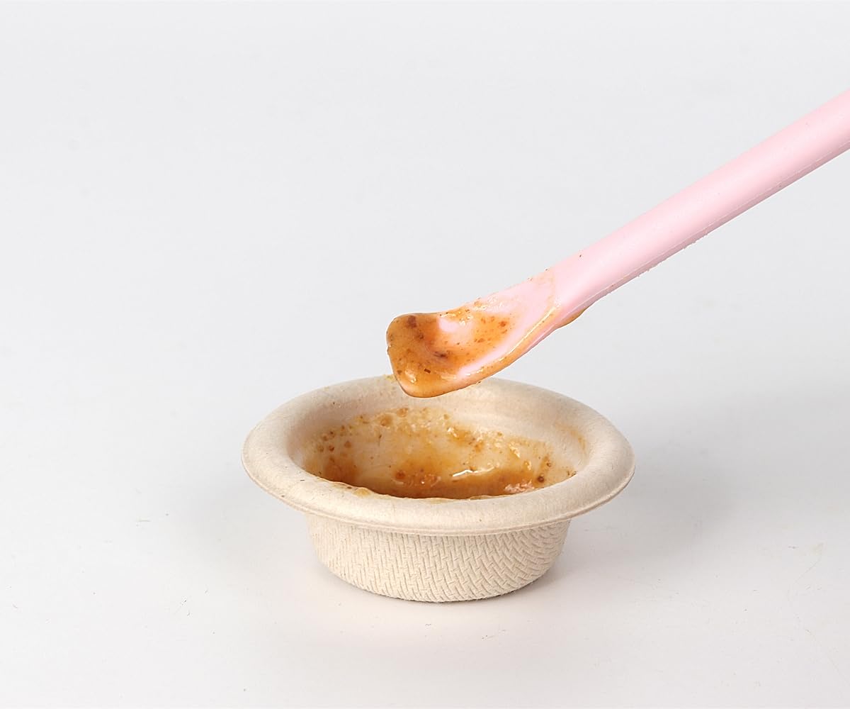CUILLON en silicone alimentaire rose WOLEDOE, douceur et sécurité