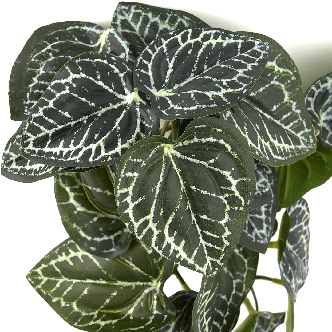 WOLEDOE plante artificielle suspendue, fleurs détaillées, entretien facile.
