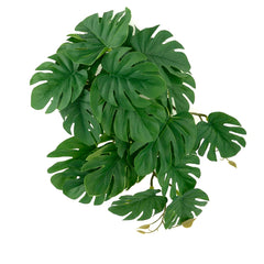 WOLEDOE Monstera artificielle pendante pour terrarium, décor naturel et sûr