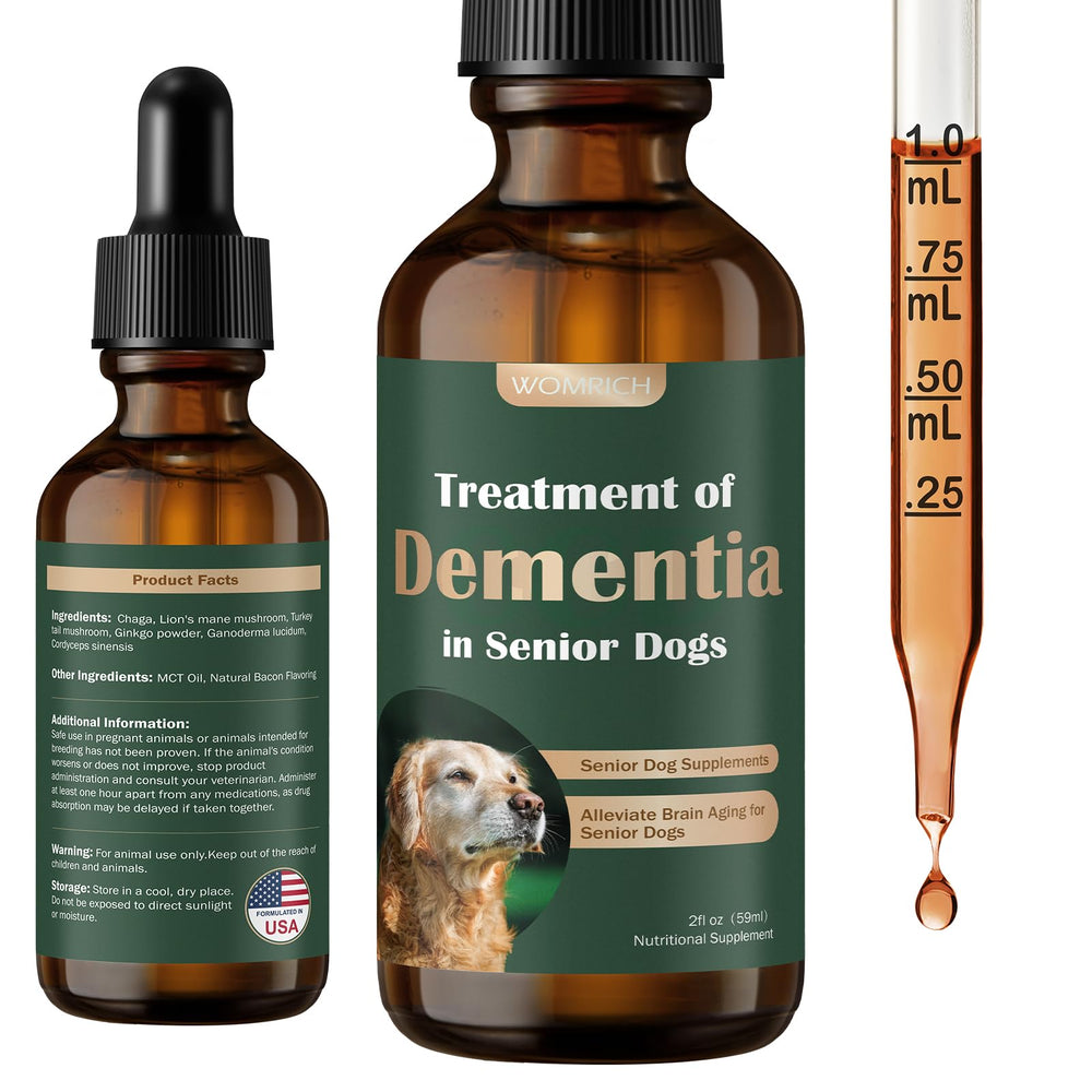 WOMRICH senior-chien-bouteille: flacon pratique soutenant la clarté mentale.