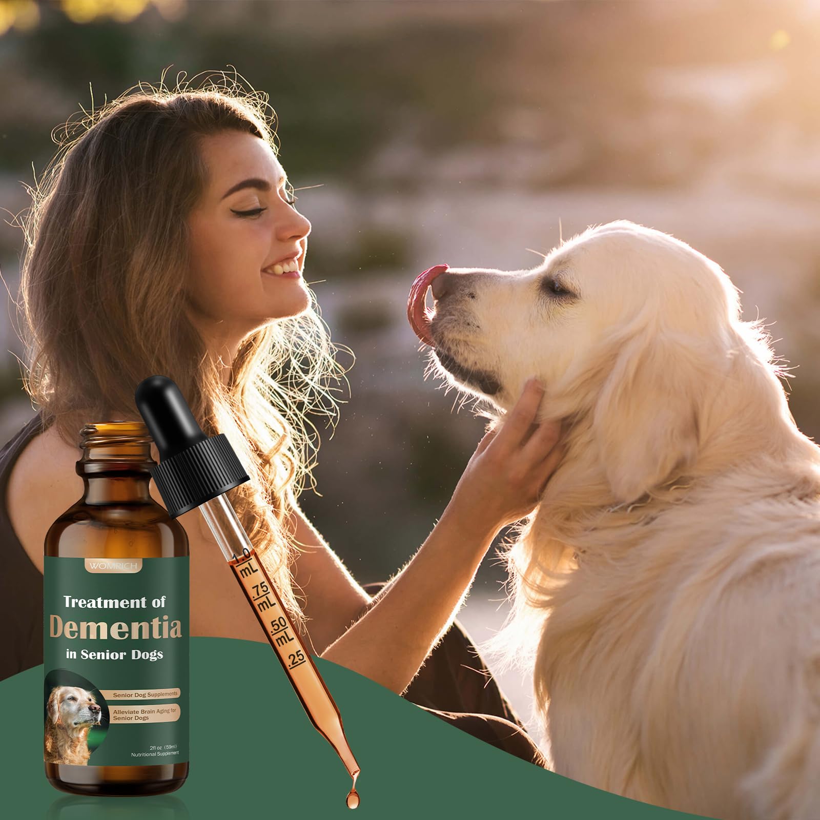 WOMRICH senior-chien-confort-joie: moments plus sereins lors des promenades.