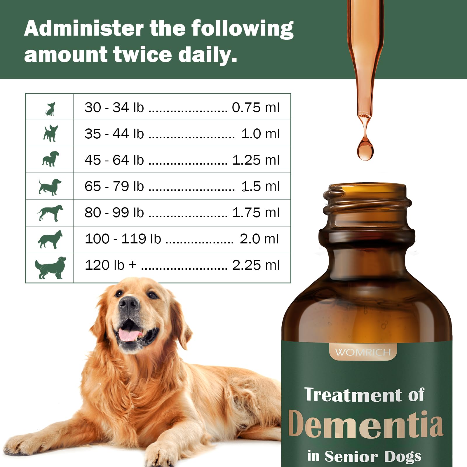 WOMRICH senior-chien-usage-quotidien: intégration facile à la routine du chien.