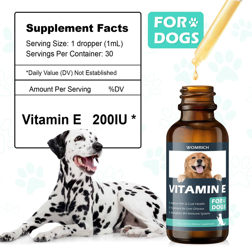 Chien avec pelage brillant grâce à WOMRICH Vitamine E