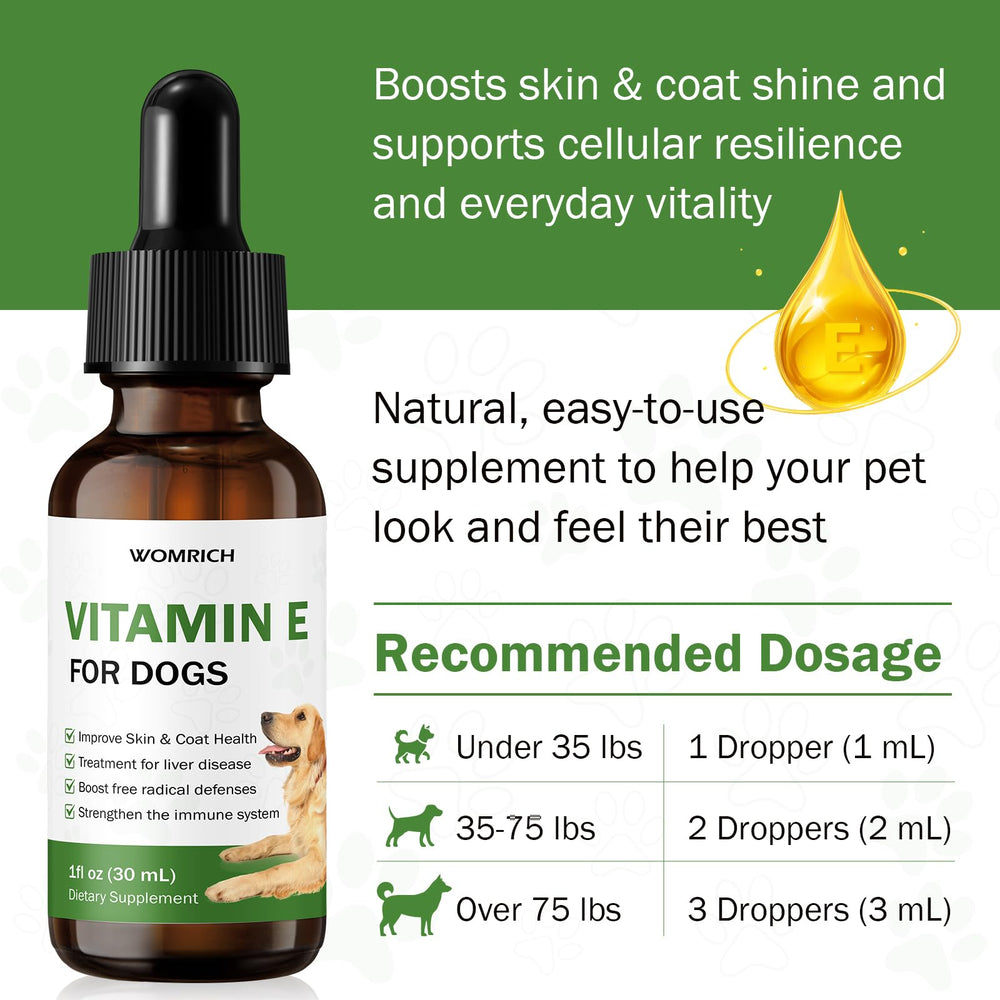 Pelage sain et brillant grâce à WOMRICH Vitamin E.