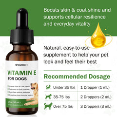 Pelage sain et brillant grâce à WOMRICH Vitamin E.