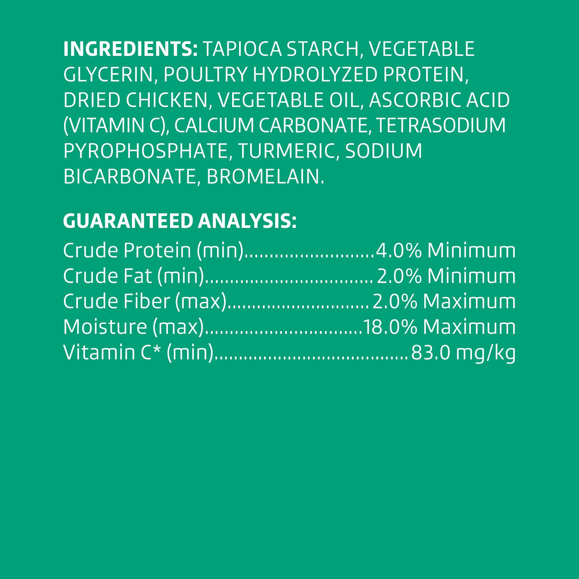 Wonder Bound bâtonnets dentaires poulet avec vitamine C pour le bien-être