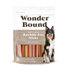 Wonder Bound Bâtonnets Boeuf au goût robuste, récompense idéale lors de l’entraînement.
