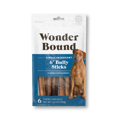 Wonder Bound: bâtonnet en boeuf pur de six pouces, mâchable.