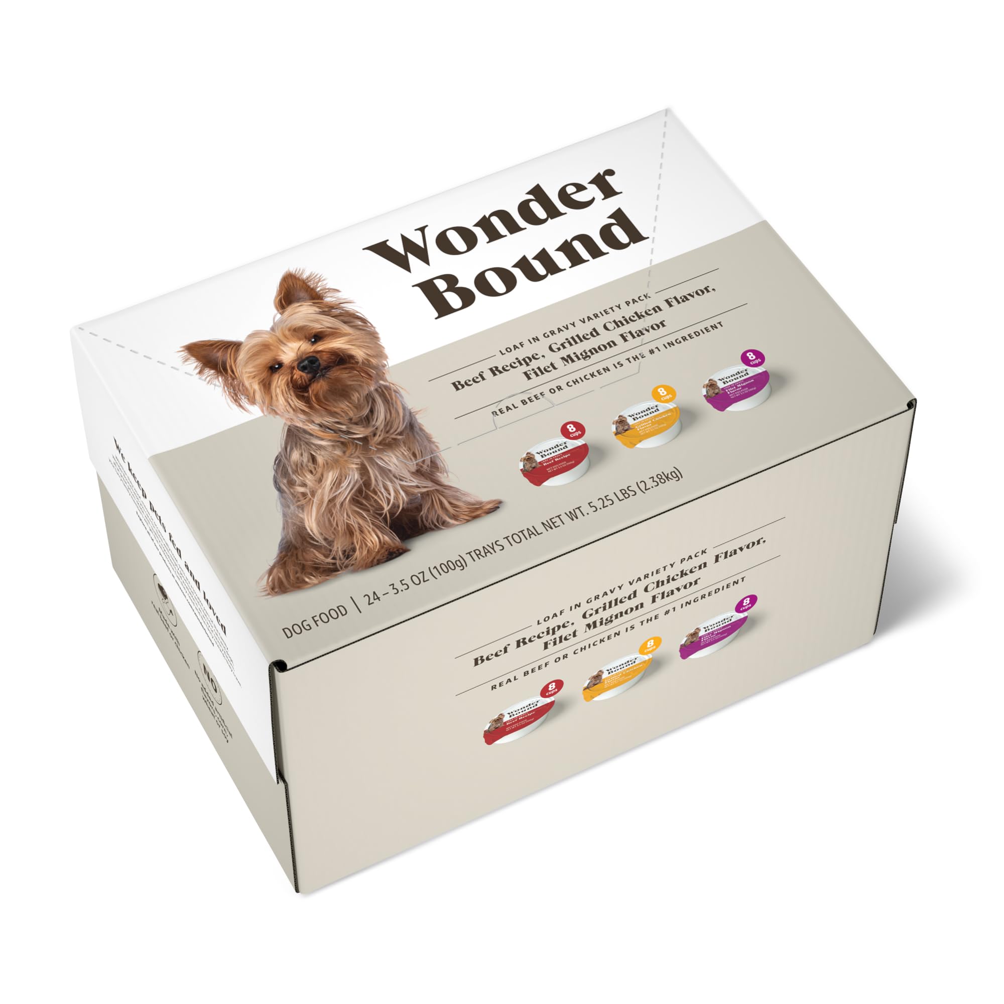 Wonder Bound petit chien boeuf terrine en sauce, premier ingrédient savoureux et nutrition adaptée