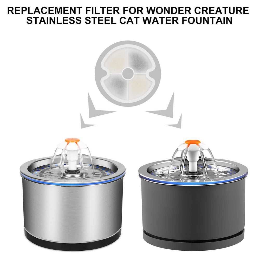 Wonder Creature filtre remplacement 67oz pour fontaine chat, eau propre au quotidien.