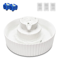 Wonder Creature fontaine Cupcake en porcelaine pour chat favorise une hydratation élégante.