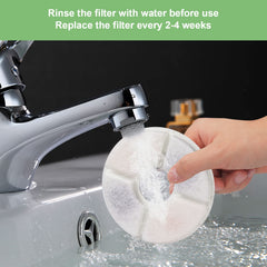 Fontaine chat avec top en acier inoxydable et filtre Wonder Creature.