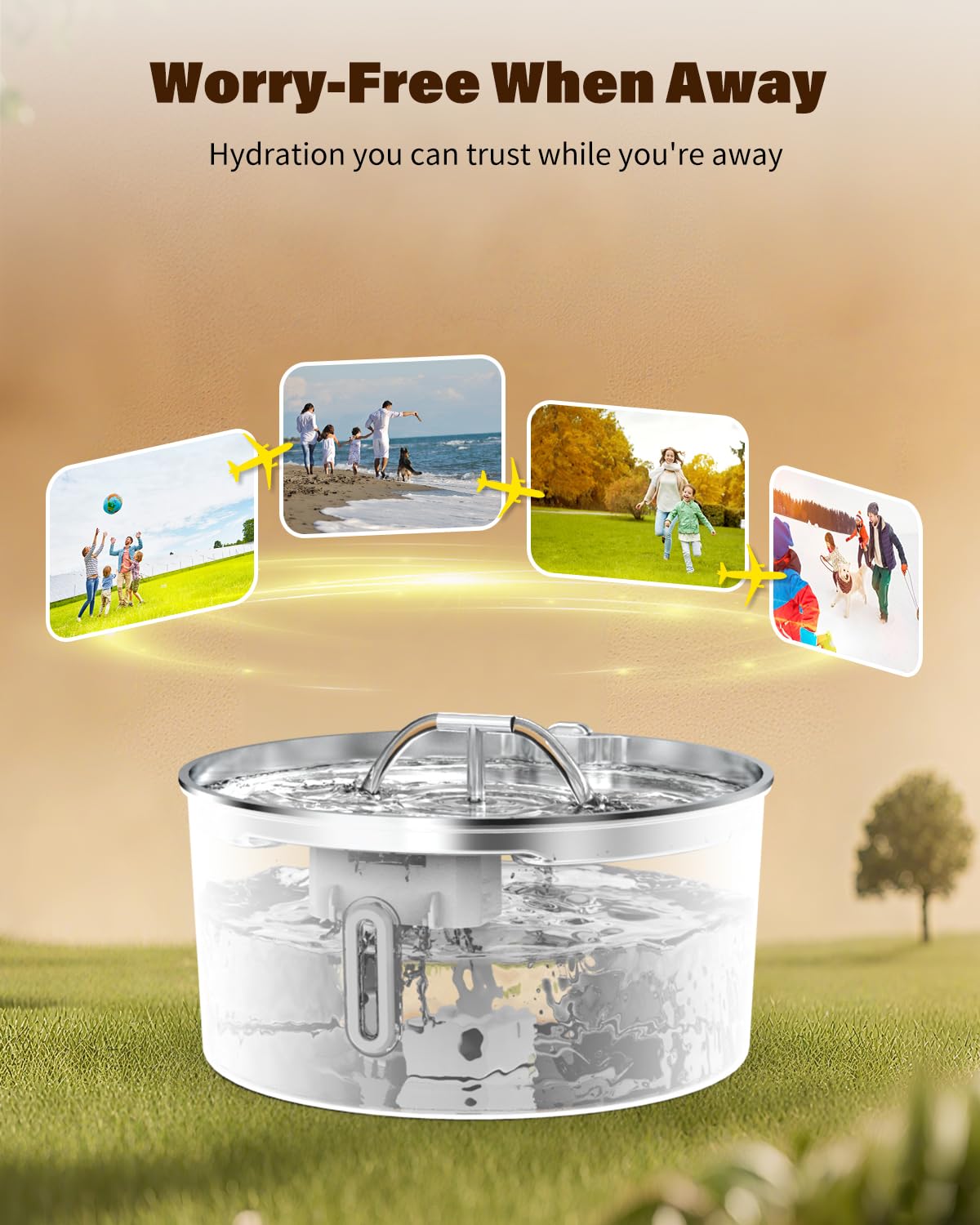 Wonder Creature fontaine-eau-filtre-amovible: filtration efficace pour eau plus propre.