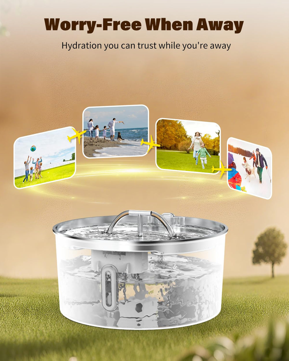 Wonder Creature fontaine-eau-filtre-amovible: filtration efficace pour eau plus propre.