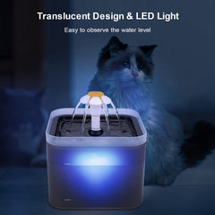 Wonder Creature fontaine paroi transparente et LED, surveillance du niveau.