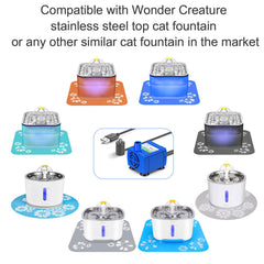 Wonder Creature pompe pour fontaine chat – vue cubique, remplacement facile d'une pompe.