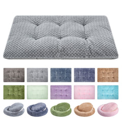 WONDER MIRACLE lit peluche rectangulaire 15x23 gris, confort optimal pour chien et chat.