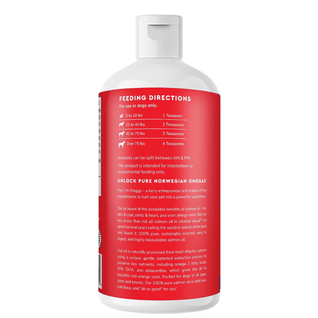 Wonder Paws huile saumon pour chien – NASC certifié et production sûre.
