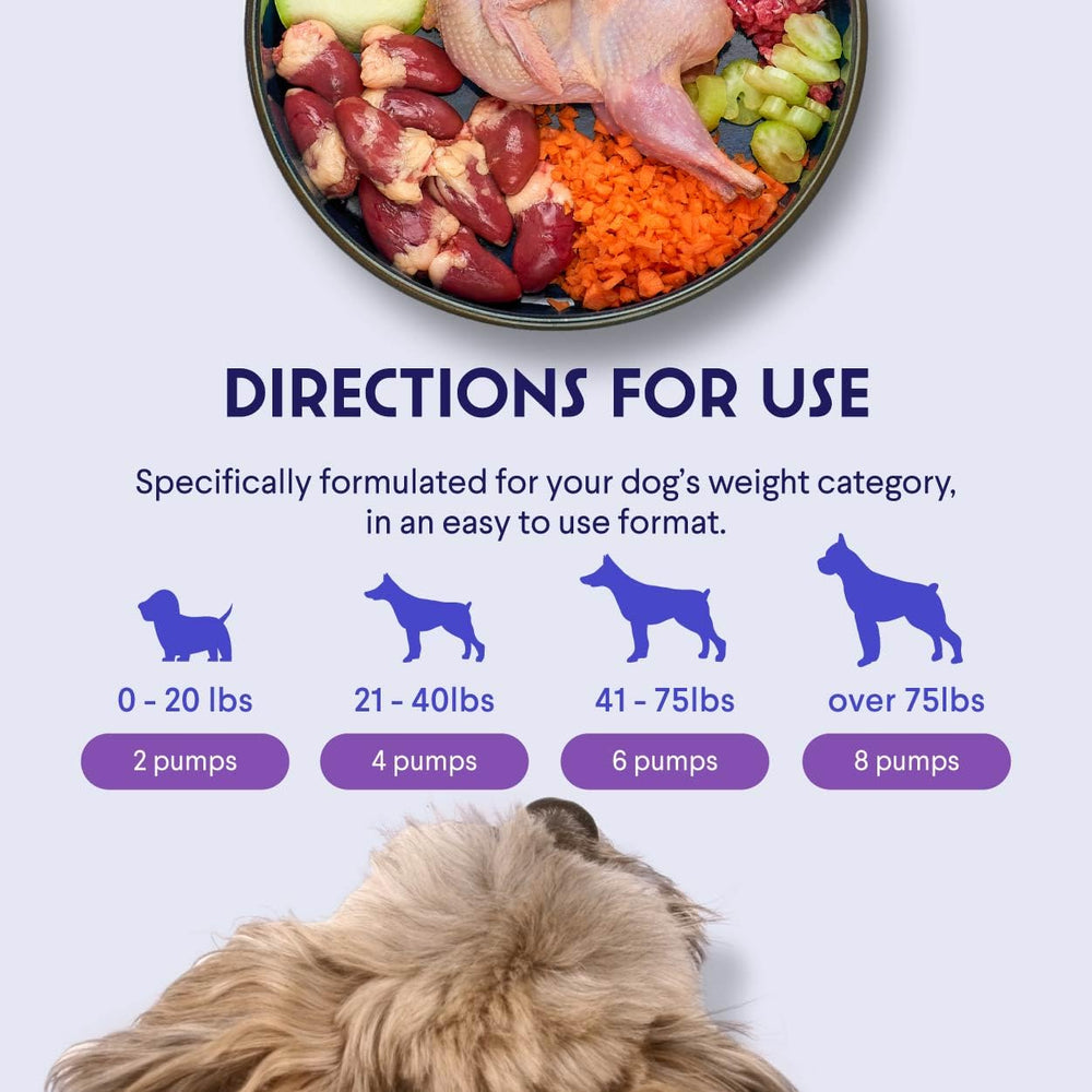 Wonder Paws huile saumon pour chien — doseur intégré pour mesurer