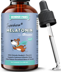 Wonder Paws Mélatonine chien – flacon pipette: soutien calme et sommeil.