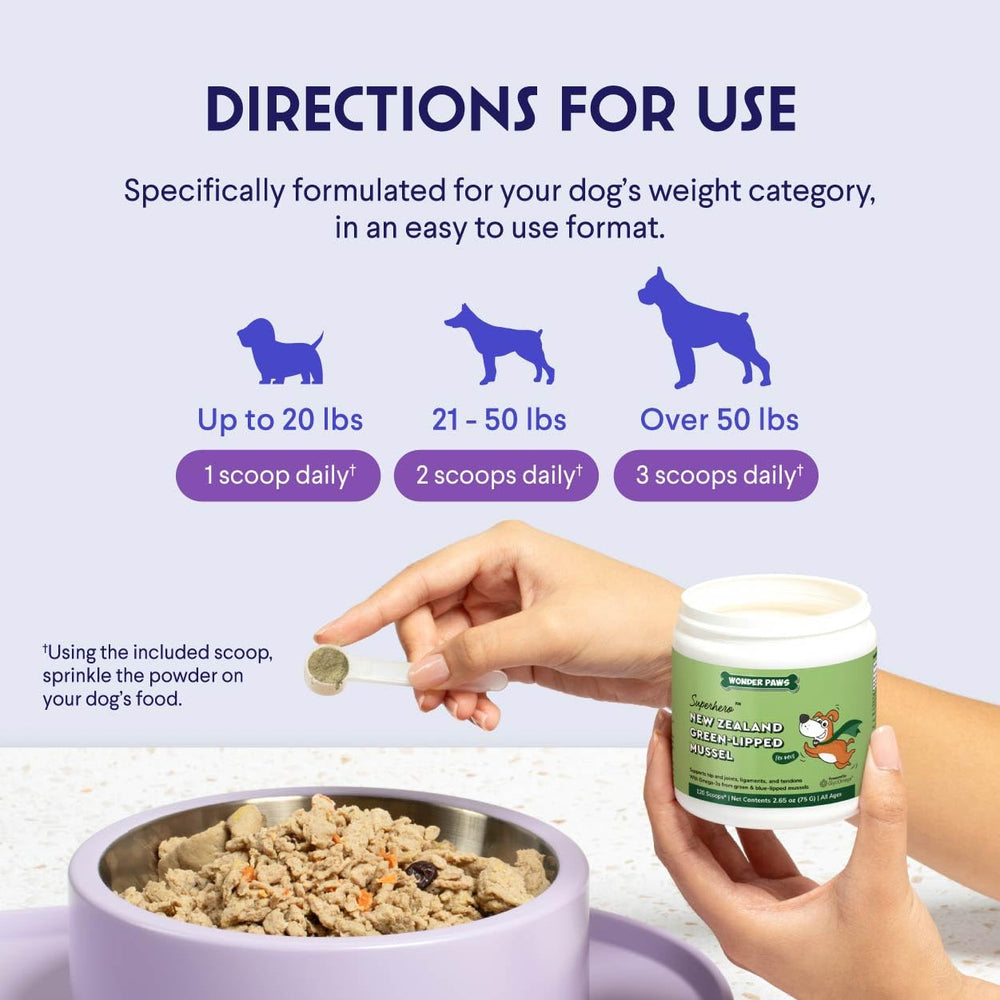 Wonder Paws mobilité et muscles grâce aux oméga-3