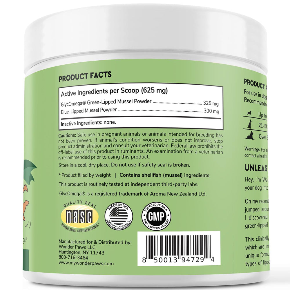 Wonder Paws Omega-3 et nutriments essentiels pour chien