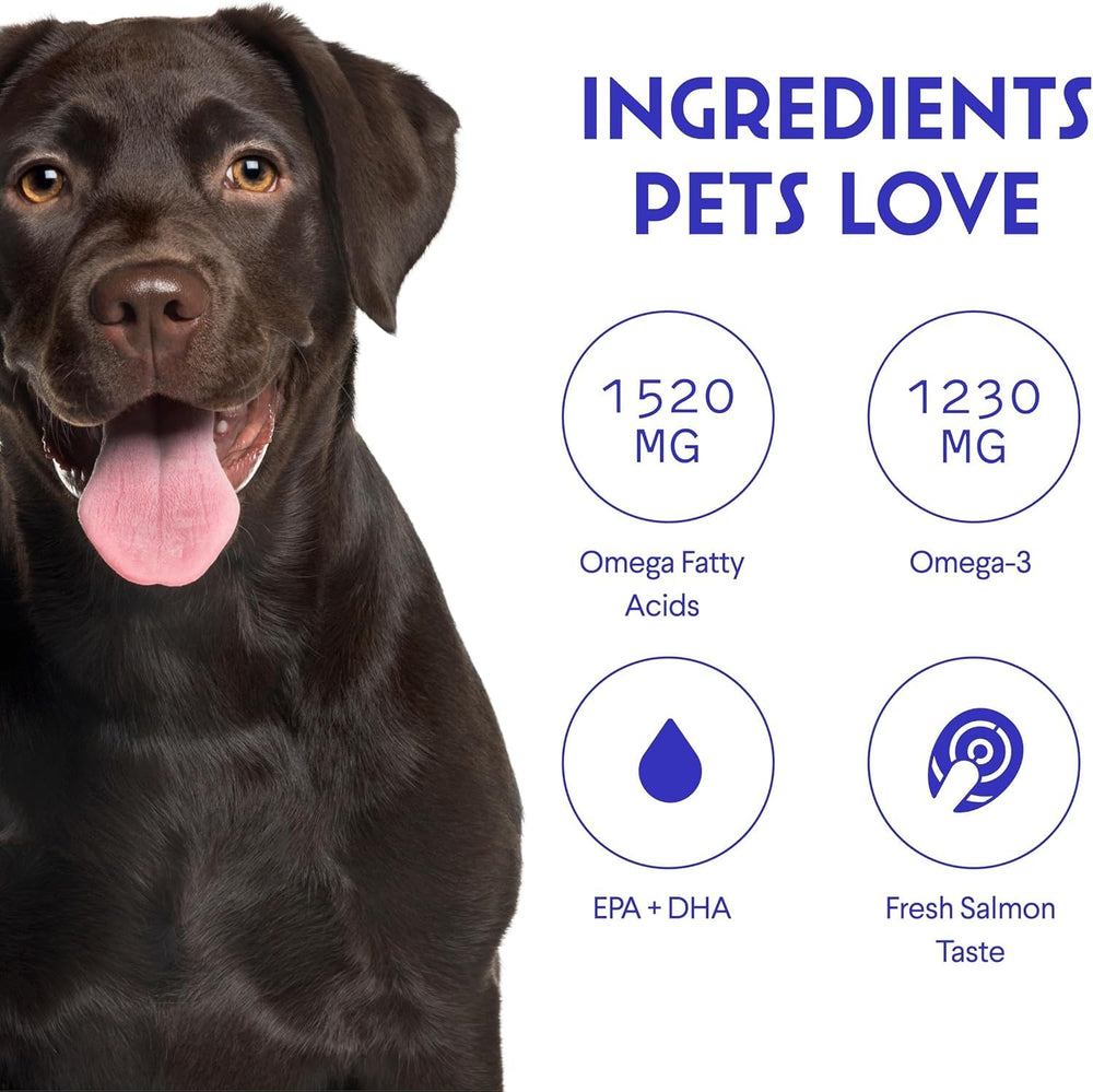 Ingrédients clés Wonder Paws Omega Max 3x astaxanthine et EPA DHA