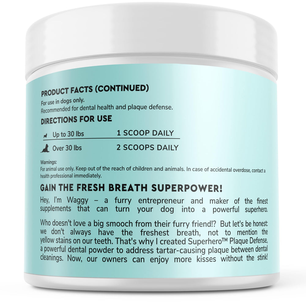 Wonder Paws Poudre Dentaire – fabriqué aux États-Unis et certifié NASC.