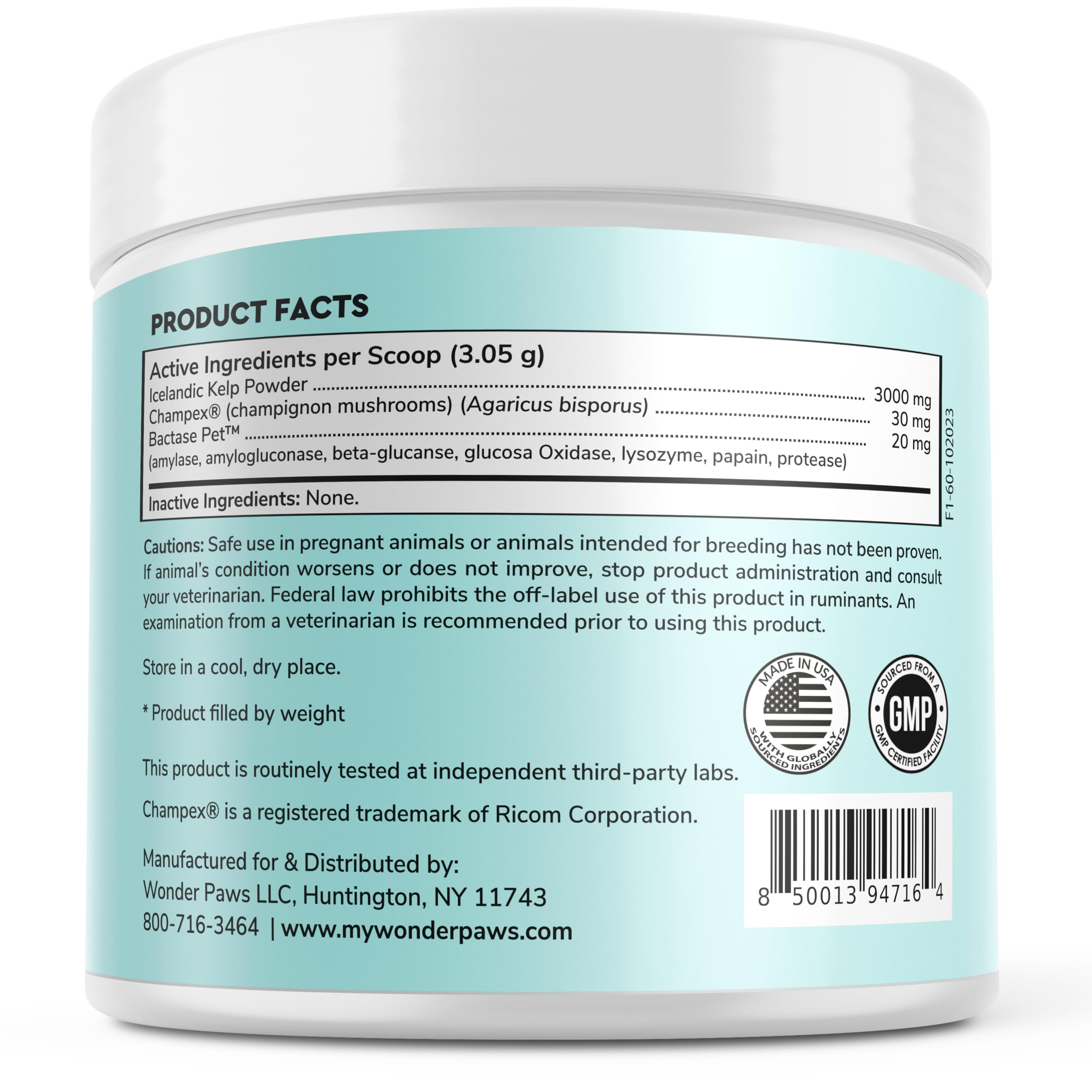 Wonder Paws Poudre Dentaire – sans brosse à dents, entretien quotidien pratique.
