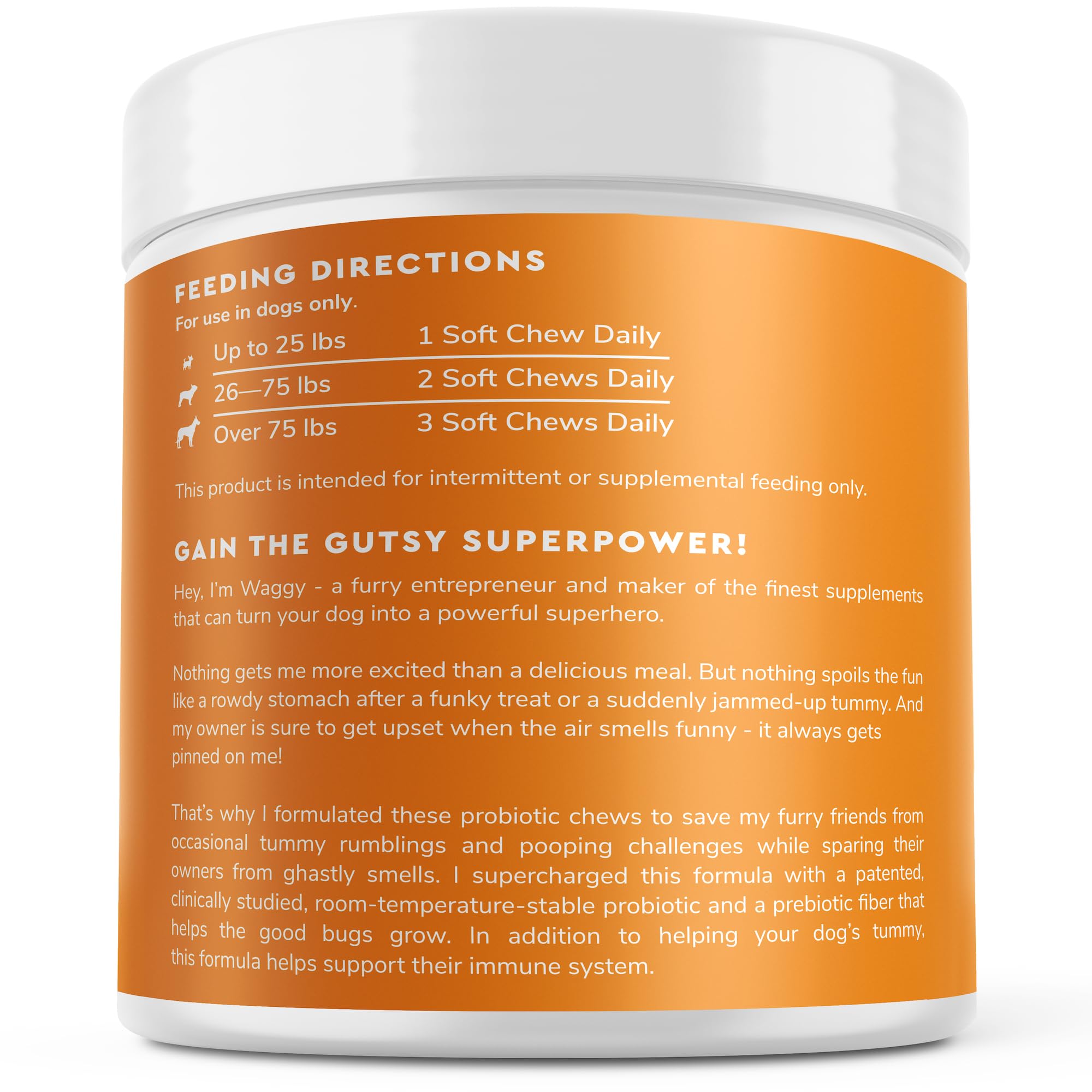 Wonder Paws Probiotiques – utilisation quotidienne possible pour chien