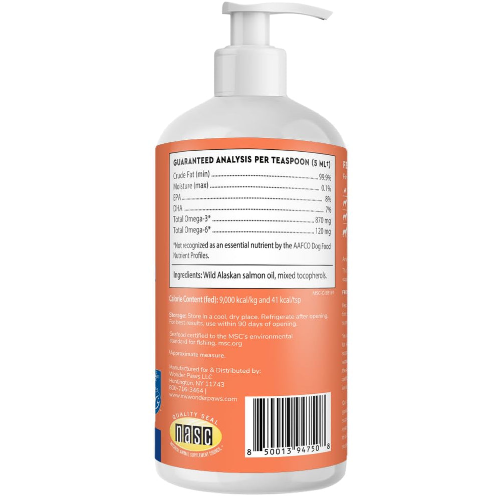 Wonder Paws sourcing durable Alaska — ingrédients durables et MSC certifiés.