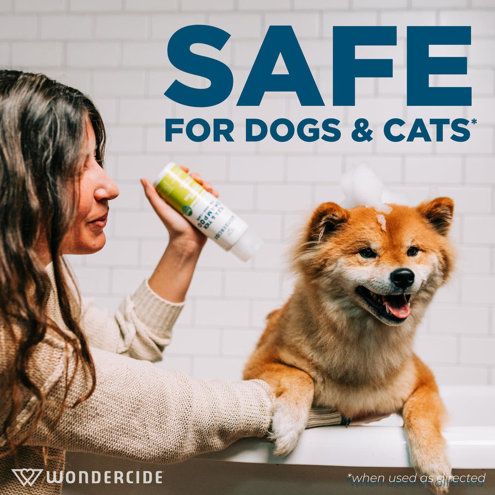 Wondercide Shampoing mousseux, application facile et lavage en douceur