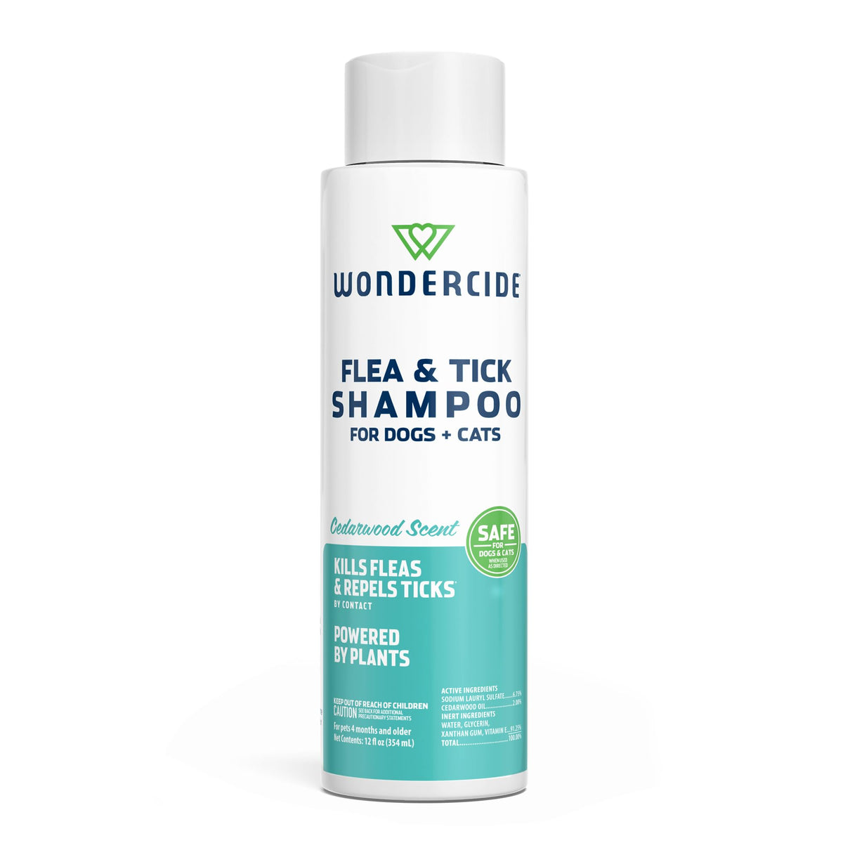 Wondercide Shampoing Puces et Tiques Cedarwood – bouteille 12 oz prête à l’emploi