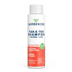 Wondercide Shampooing Puces et Tiques dans sa bouteille 12oz, formulation naturelle.