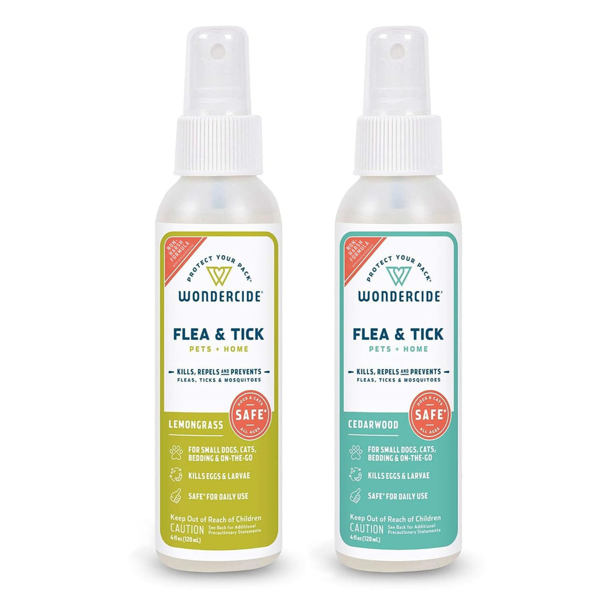 Wondercide spray bouteille 4oz pour chiens et chats, protection naturelle.