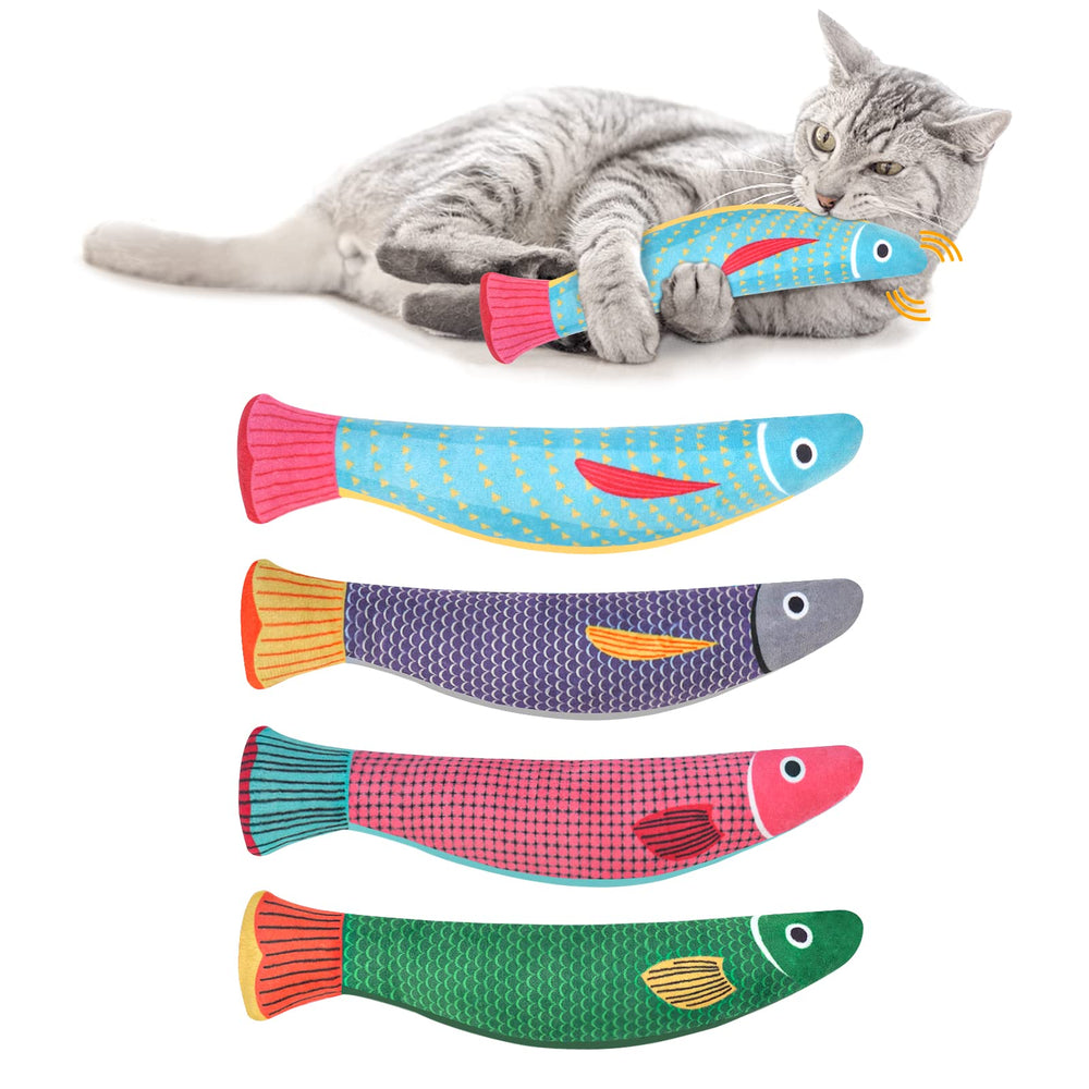 Jouet WONOWPA ensemble pour chats avec herbe à chat, prêt à jouer.