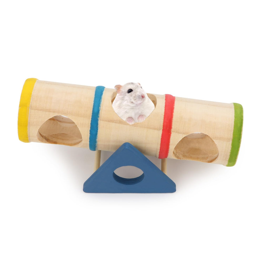Contact tactile doux: bois naturel apporte sensation chaleureuse dans la cage.