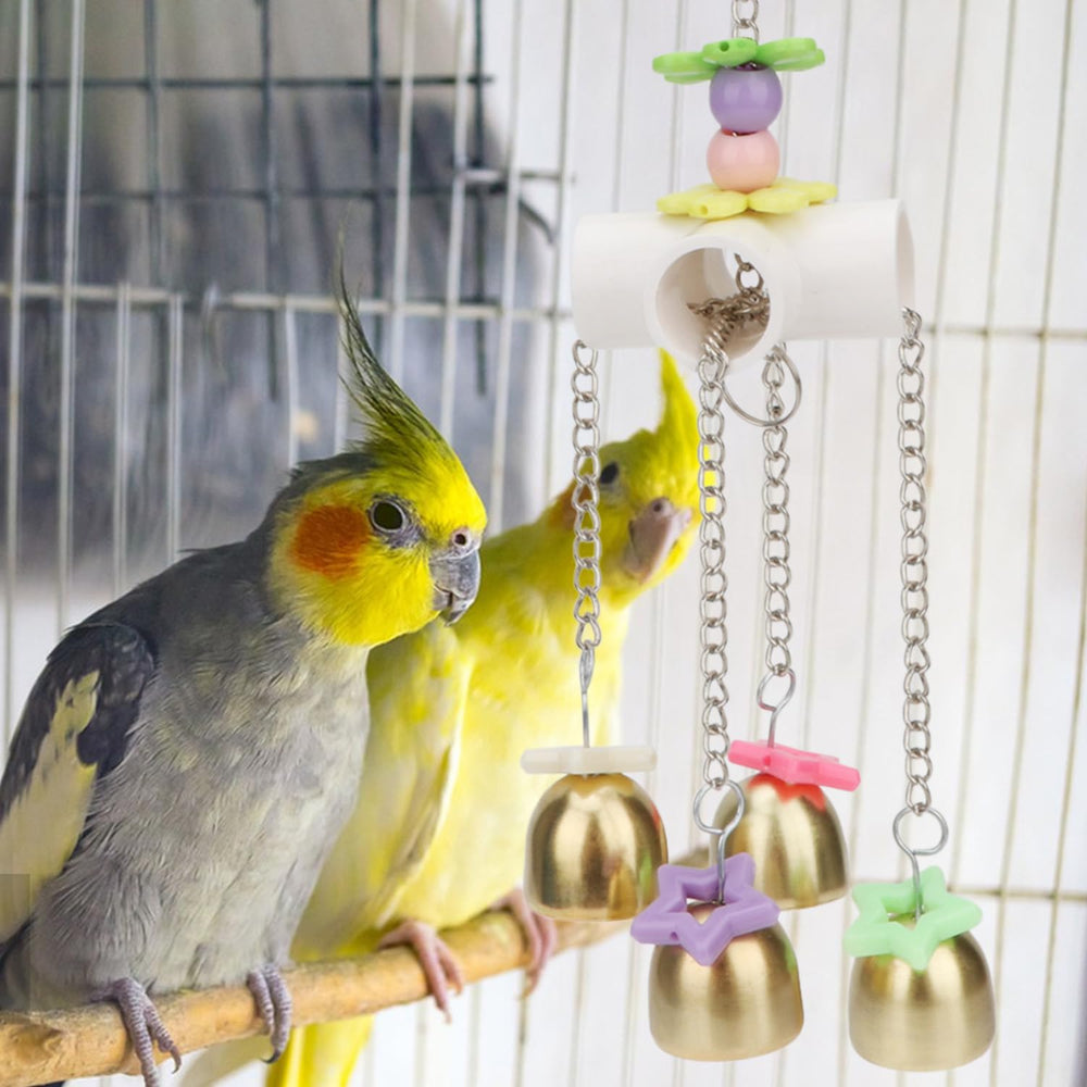 Jouet Wontee cloche oiseau pour conure maintient l'oiseau occupé