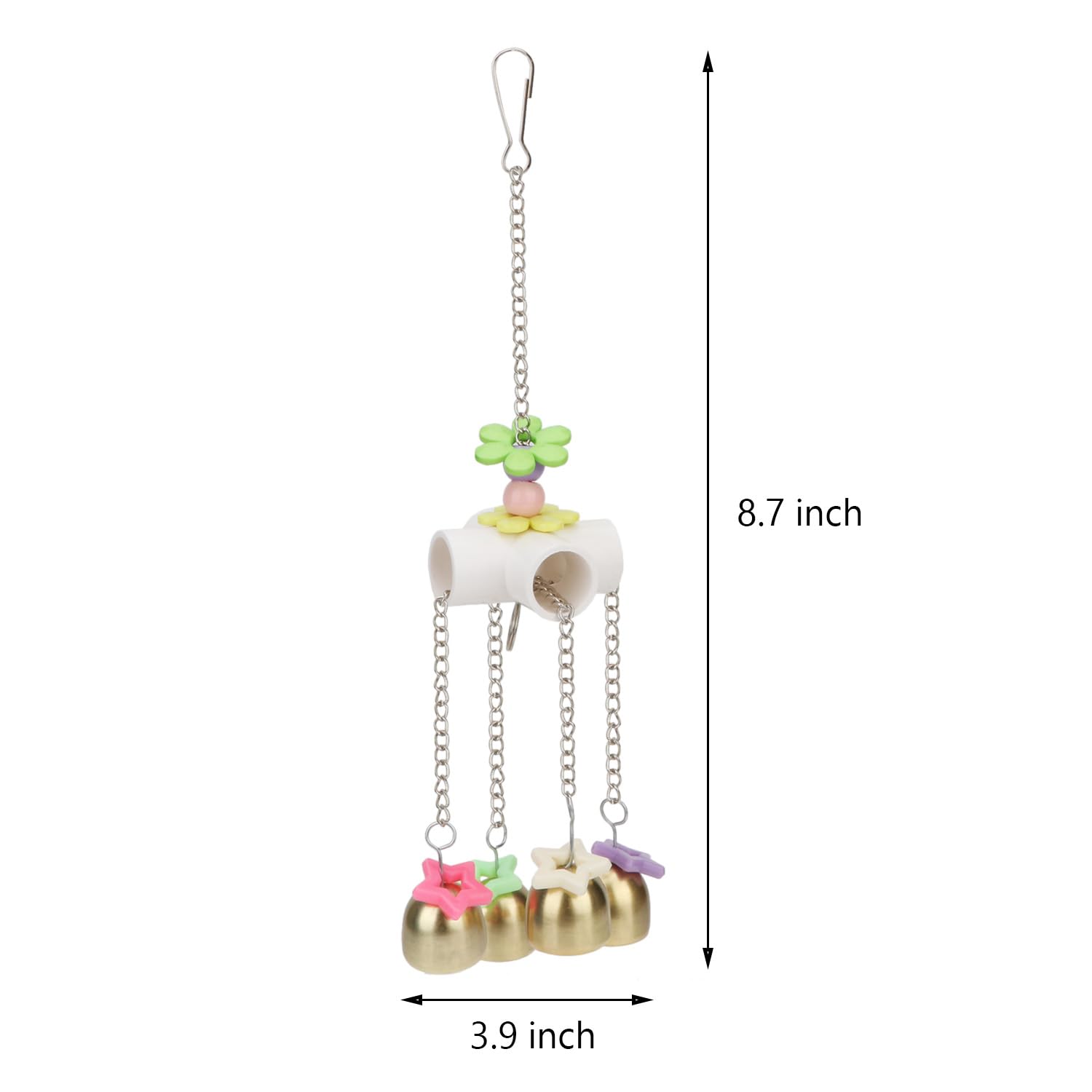 Jouet Wontee cloche oiseau pour perruche parfait pour les petites perruches