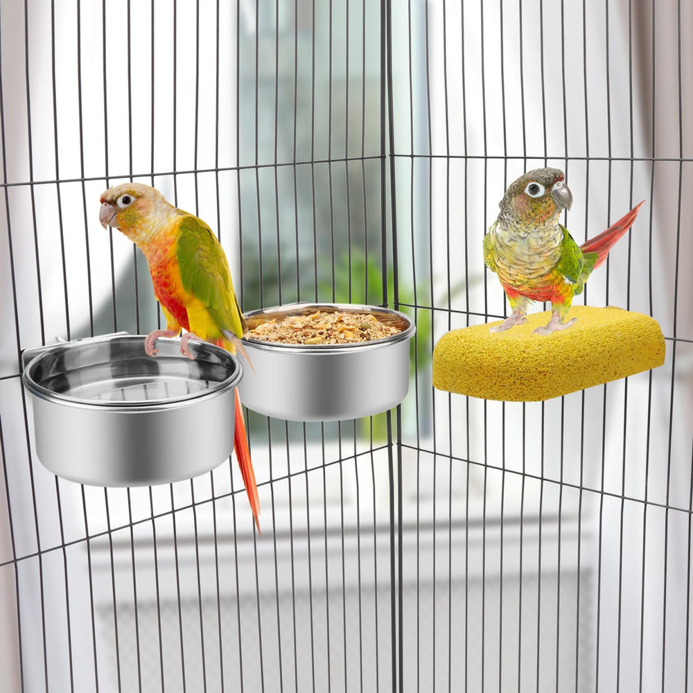 Wontee support attache inox moyen: stabilité pour cage.
