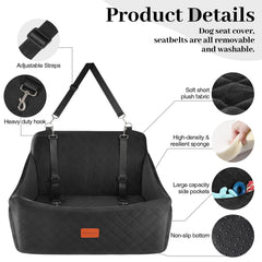 Wooaidagg Coussin mémoire 4'' – soutien doux pour chien en déplacement.